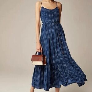 Caspia Dress In Dot Crepe De Chine For Women